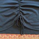 Stella Laguna Beach  BLACK RIBBED MODAL RUCHED TEE Photo 2