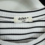 Dylan  Black and White Striped 3/4 Sleeve Top Photo 1