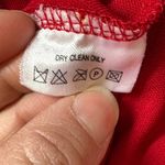 Liz Claiborne Collection Pretty Red Maxi Long Skirt SZ M. Zip On Side Gr… Photo 8