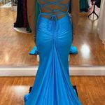 Blue Mermaid Prom Dress Size 6 Photo 1