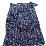 ZARA  Skort Skirt Short Front Knot Skirt Floral Knee Open Front Women's M Floral Photo 3