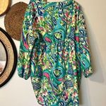 SheIn  Curve Prive Plus 4XL Lantern Sleeve Twist Summer Spring Mini Dress Photo 9