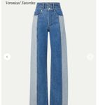 Veronica Beard  Taylor Two-Tone Wide-Leg Jean Sz 28 Photo 12