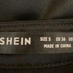 SheIn  Black Collared Solid Career Office Long Sleeve Button Down Shirt Size 4 Photo 2