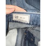 Gap Denim Skirt Womens 25 Petite Blue High Rise Front Slit Maxi Distressed Photo 7