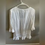 Elegant White Women's Swim Coverup Size L Photo 3