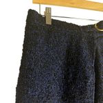 Hill House Blair Wool Navy Metallic Tweed Pleated Mini Skirt Size Small Photo 4