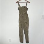 Free People Go West Utility Jumpsuit Moss Green XS Photo 1