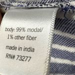 Sonoma  Modal cap sleeve striped shirt with silver stripes medium  GUC Photo 4