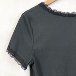 No Boundaries  Juniors Top‎ Size L Lace Trim Ribbed Girly Grunge Emo Edgy Y2K Photo 4