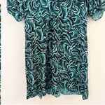 Whistles Asos Watercolour Zebra Print Dress Button Front V Photo 3