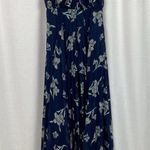 Lulus Lulu’s Memorable Night Navy Blue Floral Print Maxi Dress Sz.XS Photo 8