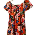 Rose + Olive Elastic Off The Shoulder Floral Mini Flowy Ladies Dress SZ XS Photo 4
