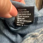 POL Blue Denim Top With Fringe Women’s Size Small Photo 9