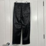 Wilfred Aritzia Sz 4 Black Melina Cropped Straight High Rise Vegan Leather Pants Photo 8