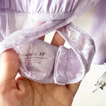 Free People  Intimately FP Lilac Off-Shoulder Bodysuit Top Balloon Sleeve Lace XS Photo 6