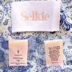 Selkie Mary Jane Puff Dress Cottagecore Milkflower Blue White Size 1X EUC Photo 5