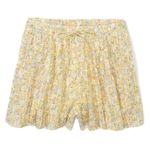 American Eagle NEW Yellow Floral High Waisted Flowy Shorts Photo 2
