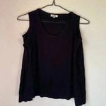 LNA Revolve Palms Thermal Cold Shoulder Black long sleeve top size medium Photo 3