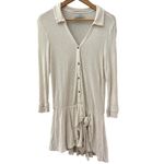 Free People Beach Stretchy Skirted Lively Romper in Natural Size Small Photo 3