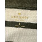 Kate Spade  sweater striped cream and green long sleeve dress women's small Photo 2