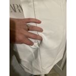 ZARA  Flawed White Halter Neck Mini Dress Rhinestone Neckline Chain Detail Size M Photo 4