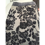 Liz Claiborne  Career Black Velvet Floral Pants‎ Women’s Size Large Photo 4