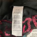 Sequin Hearts Size 1 Red Embroidered & Red Sequin Over Black Mesh Mini Dress Photo 6