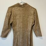 J. McLaughlin Panama Catalina Cloth Faux Wrap Dress Animal Print Midi Modest Photo 7