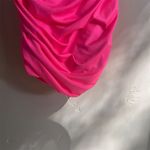 superdown Revolve‎  Sierra Women's Size XS Hot Pink Ruched Spaghetti Strap Dress Photo 6