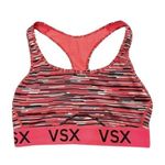 Victoria's Secret Victoria Secret Racerback Sports Bra​​ in Coral Striped, Size M​​​​​​​ Photo 0