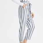 American Eagle ✨  Women White High-Waisted Paperbag Tapered Pant✨ Photo 7