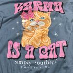 Lauren James Simply Southern Karma is a Cat Long-sleeveT shirt. Size XL Photo 4