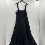 J.Crew  Airy gauze tiered maxi dress in black Photo 5
