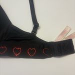Victoria's Secret Victoria Secret PINK Wear Everywhere Wireless Push Bra 32DD Red Rhinestone Heart Photo 11