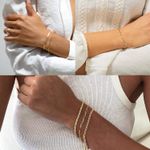 Gold Bracelets for Women, 14K Real Gold Jewelry Sets for Women Photo 4