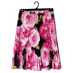 Karl Lagerfeld Skirt Women 4 Pink Floral Print Accordion Pleated Boho Cottage Photo 1