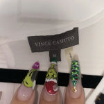 Vince Camuto  Black White Holiday Glam Rhinestone Jumpsuit Size M Photo 4