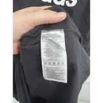 Adidas Logo Front Shirt Dress Women Medium Black Mini Athleisure Athletic Casual Photo 3