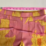 ZARA •floral wide leg pink pants•sz M Photo 5