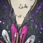 Judith Ann Plus Black Sequin Beaded Jacket 1X Formal Party Evening Coat Photo 9