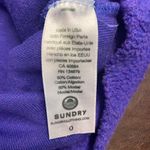 Sundry ‎ Heart Faux Sherpa Sweatshirt Cobalt Size 0/2 Photo 5