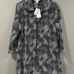 Peck & Peck NWT  Weekend Linen Pintuck Zip Up Photo 0