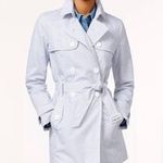 Tommy Hilfiger striped Trench Coat Size S Photo 0