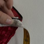 Y2K Roberta Whimsigoth Slip Dress S Velvet Red Sequin Lace Fringe Babydoll Photo 8