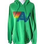 Aviator Nation  Hoodie Sweatshirt Womens Green Comfy Size Xlarge Photo 0