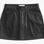 Abercrombie & Fitch Vegan Leather 5-Pocket Mini Skirt - Sz 32/14 Photo 0
