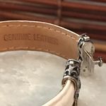 Pearl & Leather Choker & Bracelet Sterling Silver White Photo 7