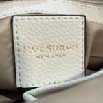 Isaac Mizrahi  whit with black stripe clutch Photo 7