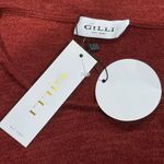 NEW Gilli Maroon Long Sleeve Twist Wrap Dress Women’s Medium Red Photo 2